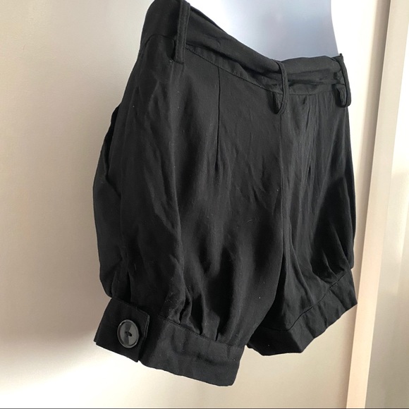 NWT Belted Tie Black Shorts size 0 - Picture 3 of 9